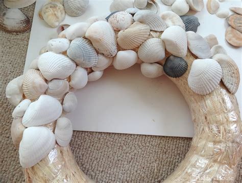 Diy Seashell Wreath Puddy S House