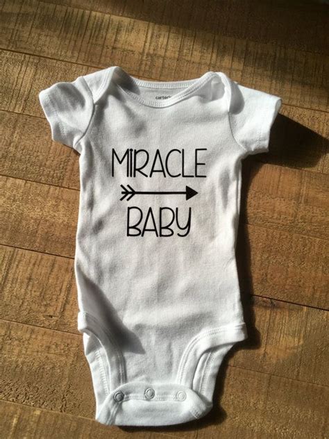 Miracle Baby Onesie Rainbow Baby Outfit Tiny Miracle Bodysuit