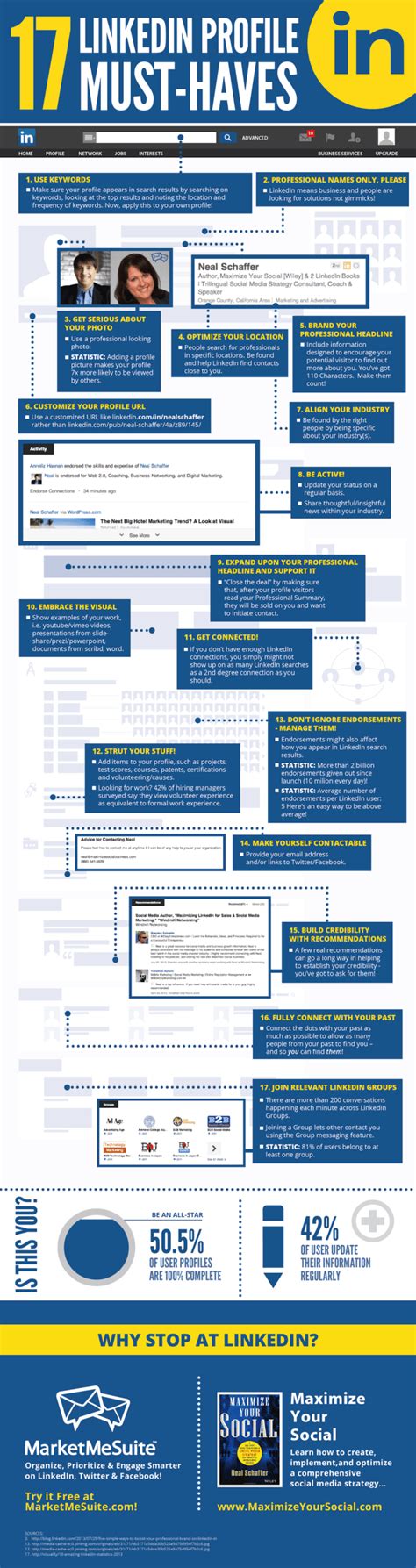 17 Tips For A Perfect Linkedin Profile Summary Infographic