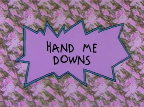 Hand Me Downs Rugrats Wiki Fandom Powered By Wikia