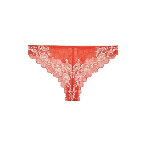 wacoal lace perfection red thong modesens