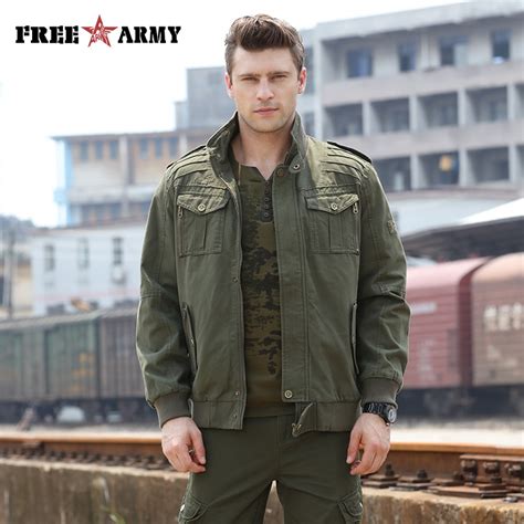 Fashion Army Green Jackets Men Military Clothing Men Bomber Jackets