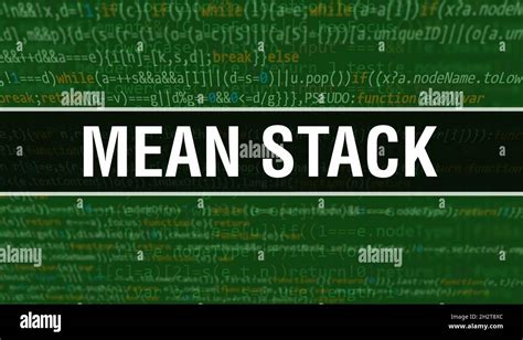 Mean Stack Concept With Random Parts Of Program Code Mean Stack With