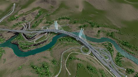 Curved Double Decker Bridge Citiesskylines