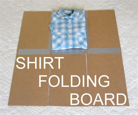 Shirt Folding Board From Cardboard And Duct Tape 4 Steps With