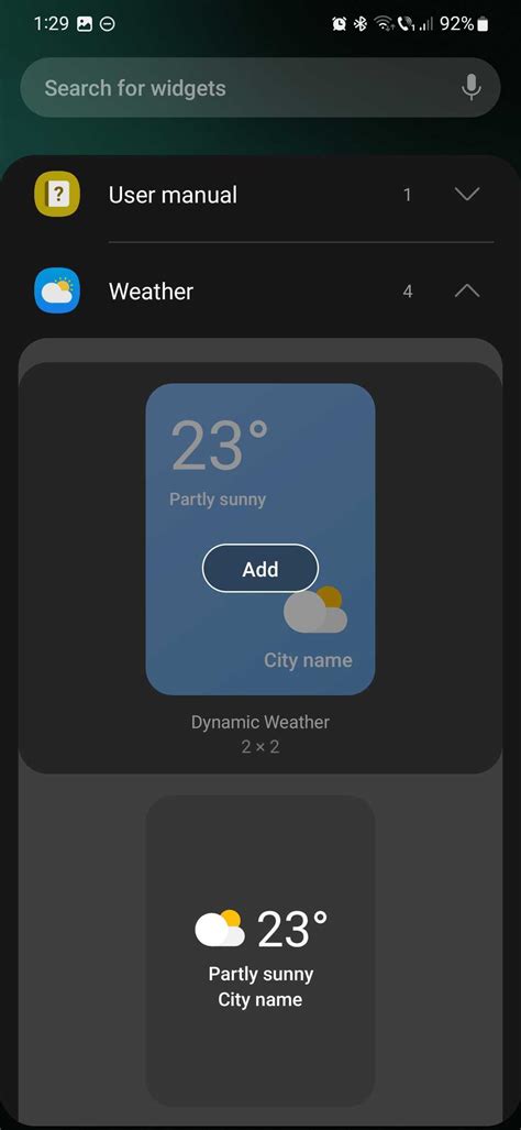 Samsung Weather Week Information At A Glance Through Widgets Sammobile