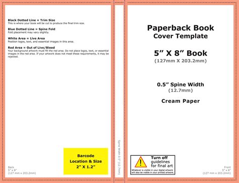Kdp Paperback Cover Template