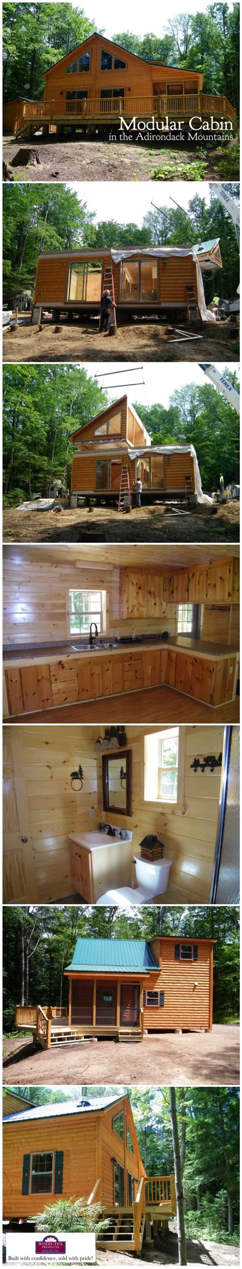 Modular Cabin In The Adirondacks By Wood Tex Products Nationwide