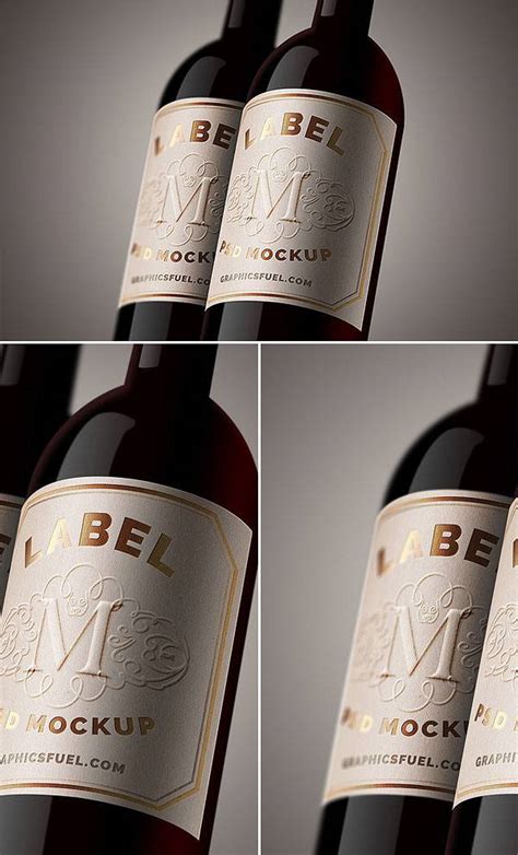 wine bottle mockups psd mockups design trends