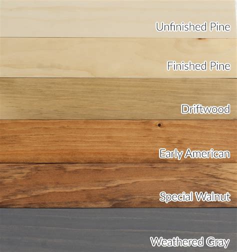 Stain Samples On Pine For Floating Shelves And Mantels Etsy