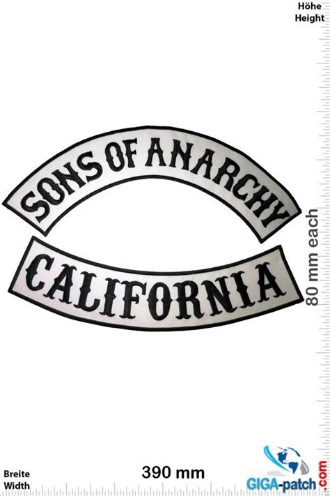 Sons Of Anarchy Parche Parche Posterior Patch Llaveros Pegatinas