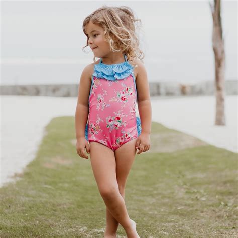 Girls Floral Swimsuits And Bikinis Jane