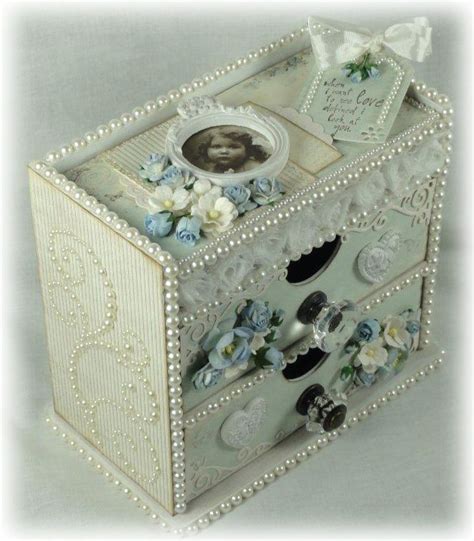 Altered Drawers Decoupage Box