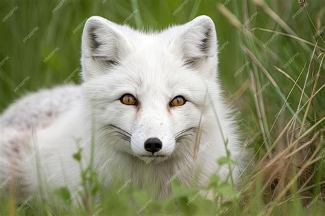 Premium Ai Image An Arctic Fox Vulpes Lagopus With Complete