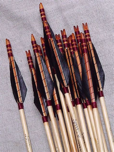 Handmade Traditional Wooden Arrows 20 Pieces Crossbowtactical