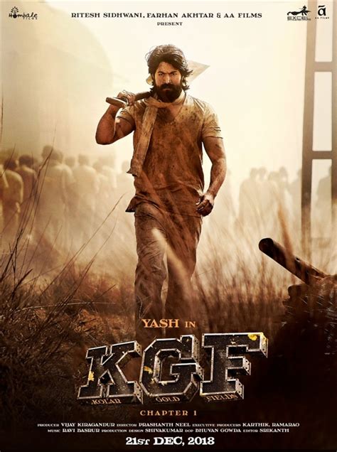 Kgf Chapter 1 Box Office Budget Cast Hit Or Flop Posters Release