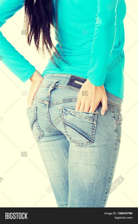 Fit Female Butt Jeans Image Photo Free Trial Bigstock
