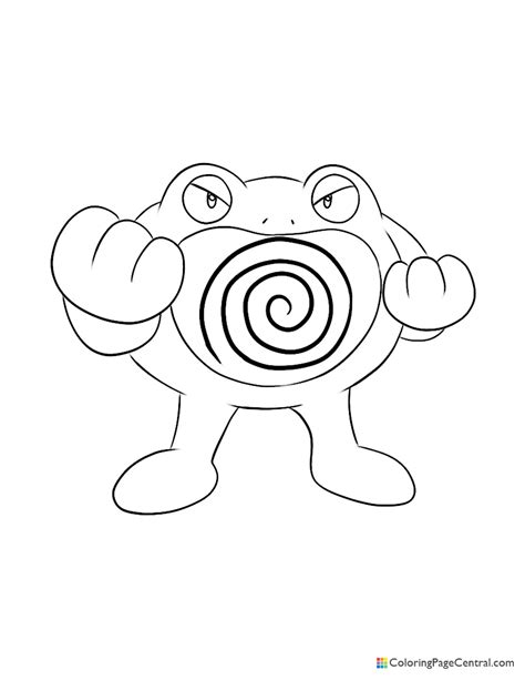 Pokemon Poliwrath Coloring Page Coloring Page Central