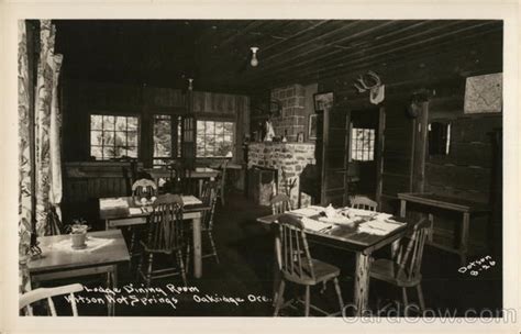 Lodge Dining Room Kitson Hot Springs Oakridge Or Postcard