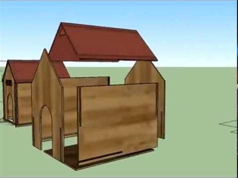 Son fáciles de limpiar y están a un nivel elevado, permitiendo que circule el aire y evitando la humidad. Casa para perro. SketchUP - YouTube
