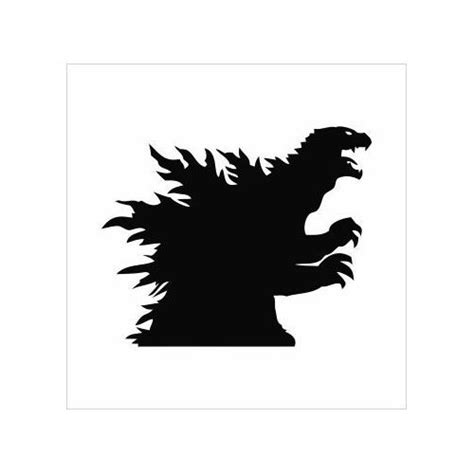 Godzilla Silhouette Vector Free Clipart Best