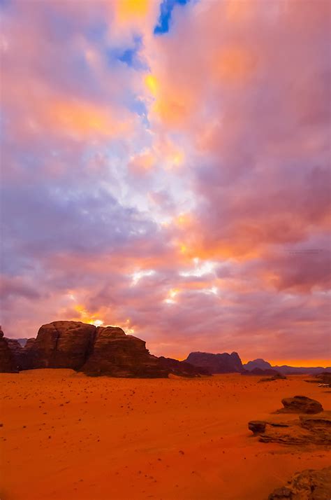 Sunset On The Arabian Desert At Wadi Rum Jordan Blaine Harrington Iii