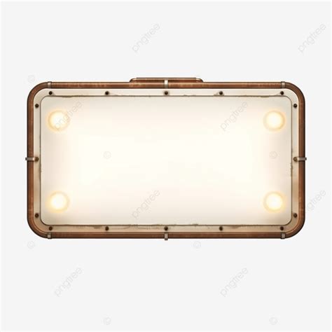 Rectangle Retro Lightbox Billboard Vintage Frame Frame Billboard