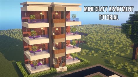 Minecraft Apartment Tutorial Build Youtube