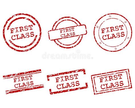 First Class Stamps Stock Vector Illustration Of Design 120850063