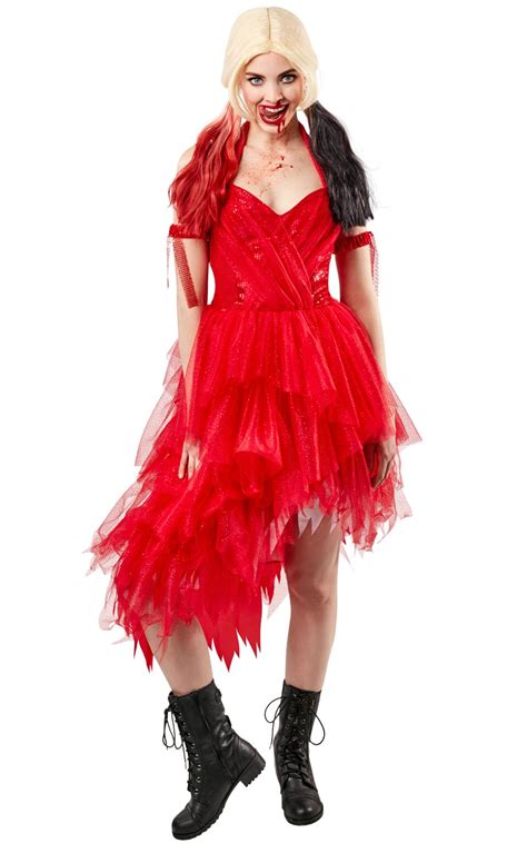 Harley Quinn Suicide Squad Costume Dress Red