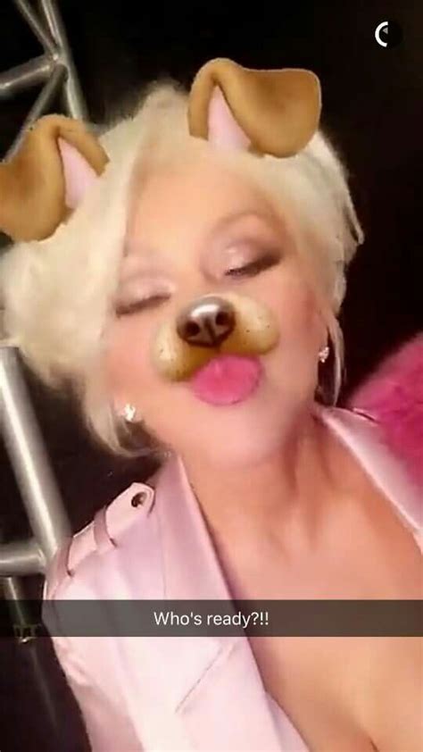 Christina Aguilera The Voice Season 10 Via Snapchat