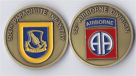 504th Parachute Infantry Regiment Challenge Coin 82nd Airborne