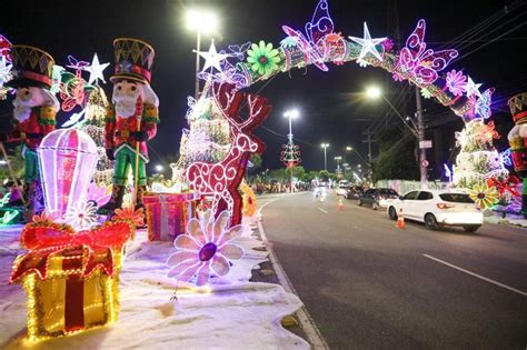 Ponta Negra Inaugura Decora O De Natal T Nel De Metros Em