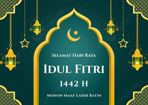 Hari Raya Idul Fitri Background With Mosque And Lantern Pattern Aidilfitri Islamic Background