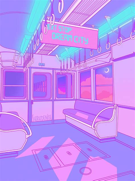 Dream City Pastel Japan By Surudenise Vaporwave Wallpaper