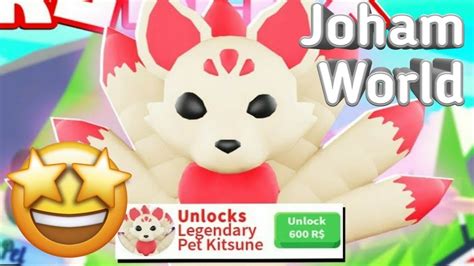 Adopt Me Nuevo Kitsune Pet Leer Descripcion De Sorteo Youtube