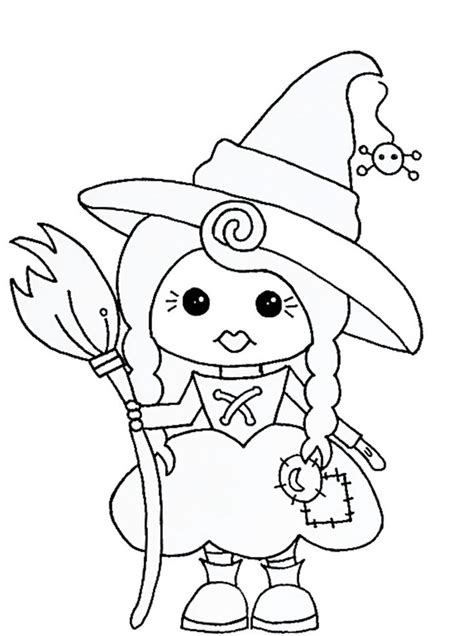 Cute Witch Coloring Pages Free Printable Witch Coloring Pages For