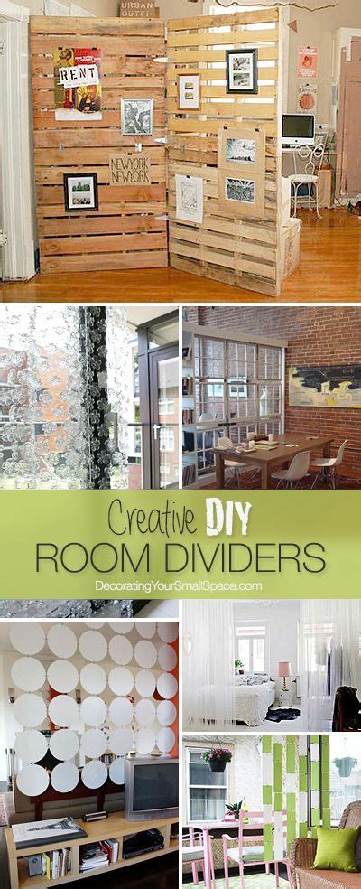 There's nothing you can't do with a bit of imagination… and inspiration. Clever DIY Room Divider Ideas • OhMeOhMy Blog | Diy ...