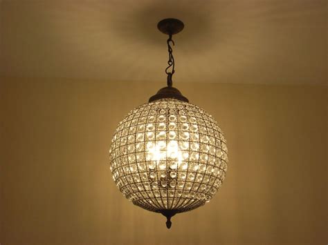 Crystal Ball Chandelier Style Within