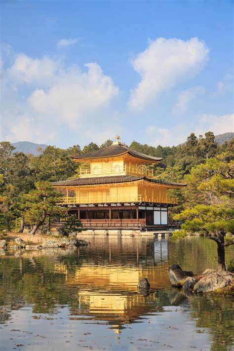 Golden Pavilion Is A Zen Temple In Northern Kyoto Whose Top Two Stock