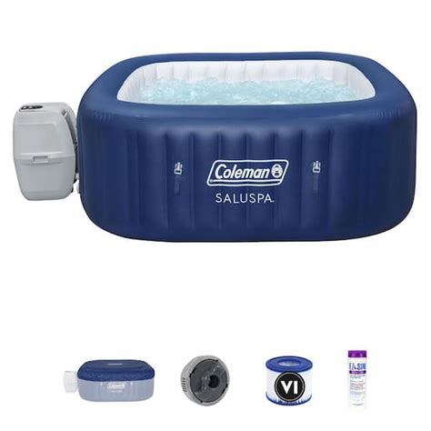 Coleman Saluspa Person Airjet Inflatable Hot Tub With Ez Spa Chemical