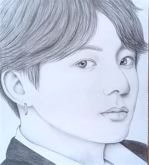 Bts Drawing How To Draw Bts Step By Step Pencil Sketch Bts Drawings Pencil Sketches Easy