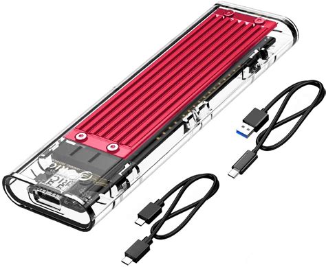 Buy Orico 2tb External Hard Drive Enclosure Nvme M 2 Hdd Ssd Case Aluminium 10gbps Red Online At