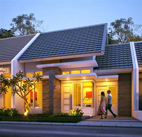 57 Ragam Desain Fasad Rumah Minimalis Modern 1 Lantai Kreatif Banget Deh