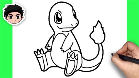 How To Draw Charmander Pokemon Easy Step By Step Tutorial Youtube