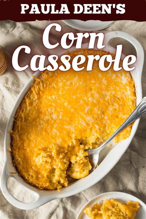 In a mixing bowl, combine the can of whole kernel corn, creamed corn, corn mix (just the dry ingredients from the box), sour cream, and butter and stir together until well combined. Paula Deen's Corn Casserole - Insanely Good