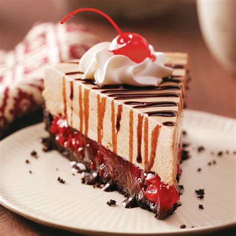 It needs to be from the cakes menu: Luscious Black Forest Cheesecake Recipe | Taste of Home