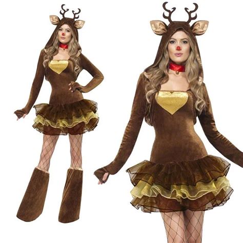 2016 Christmas Deer Cosplay Costumes Mani Sexy Elk Dress Sexy Christmas Costumes Halloween Women