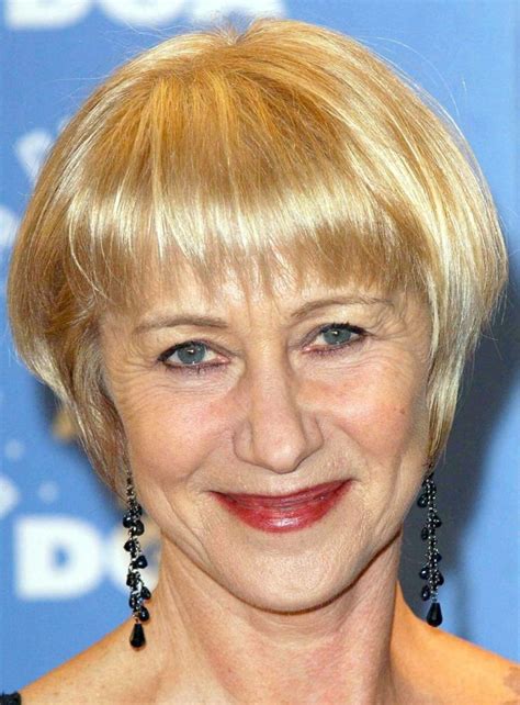 Her signature short bob always looks healthy and full of body. 55 Helen Mirren Hairstyles for Women Over 50