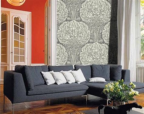 Tree Pattern Stencil For Walls Art Nouveau Tree Pattern With Etsy